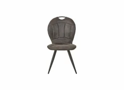 Stoel 53x57x94cm - microvezel - antraciet