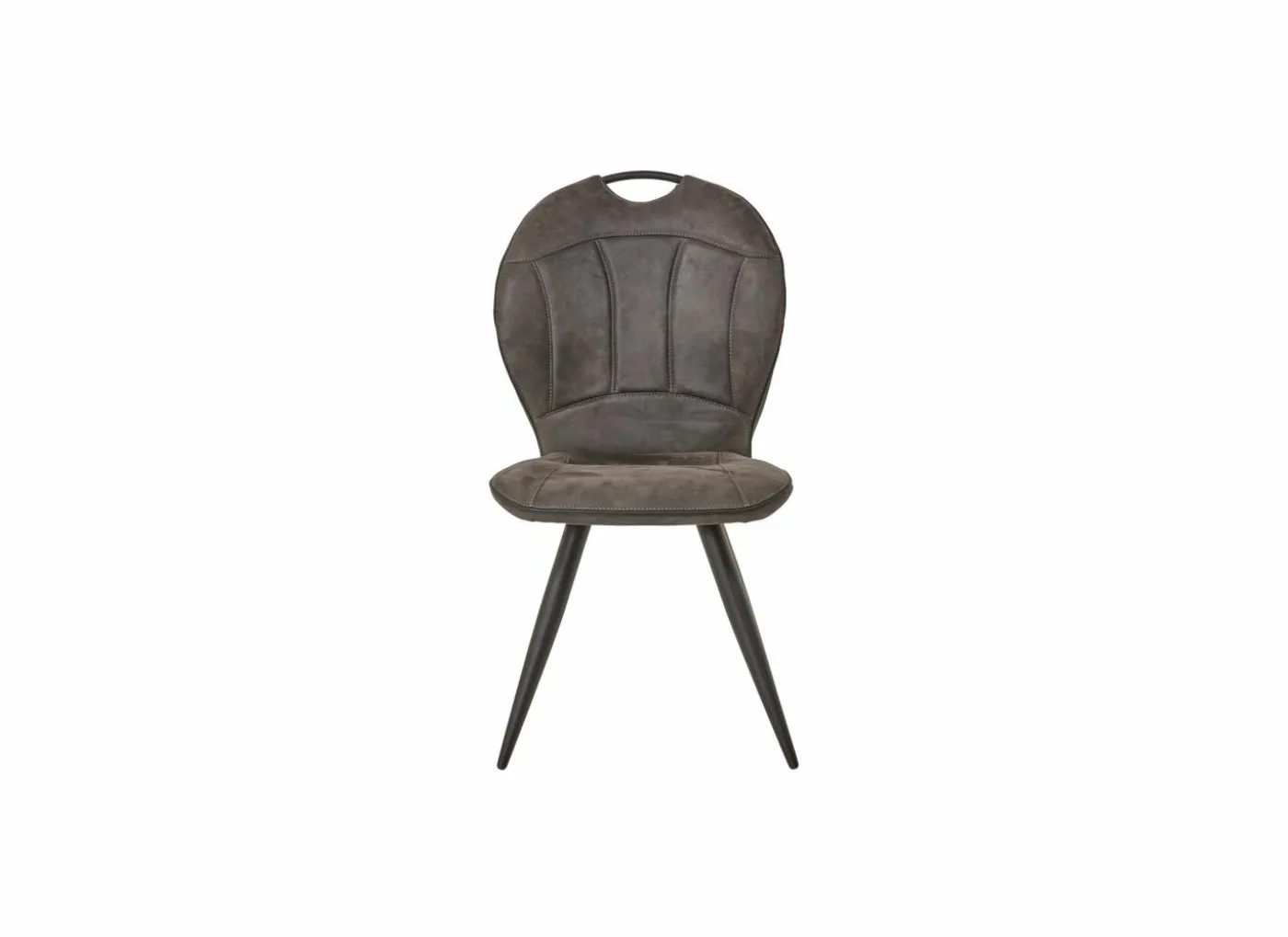 Stoel 53x57x94cm - microvezel - antraciet