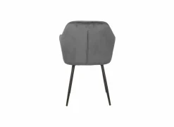 Stoel 58x60x82cm - polyestervezel - grijs