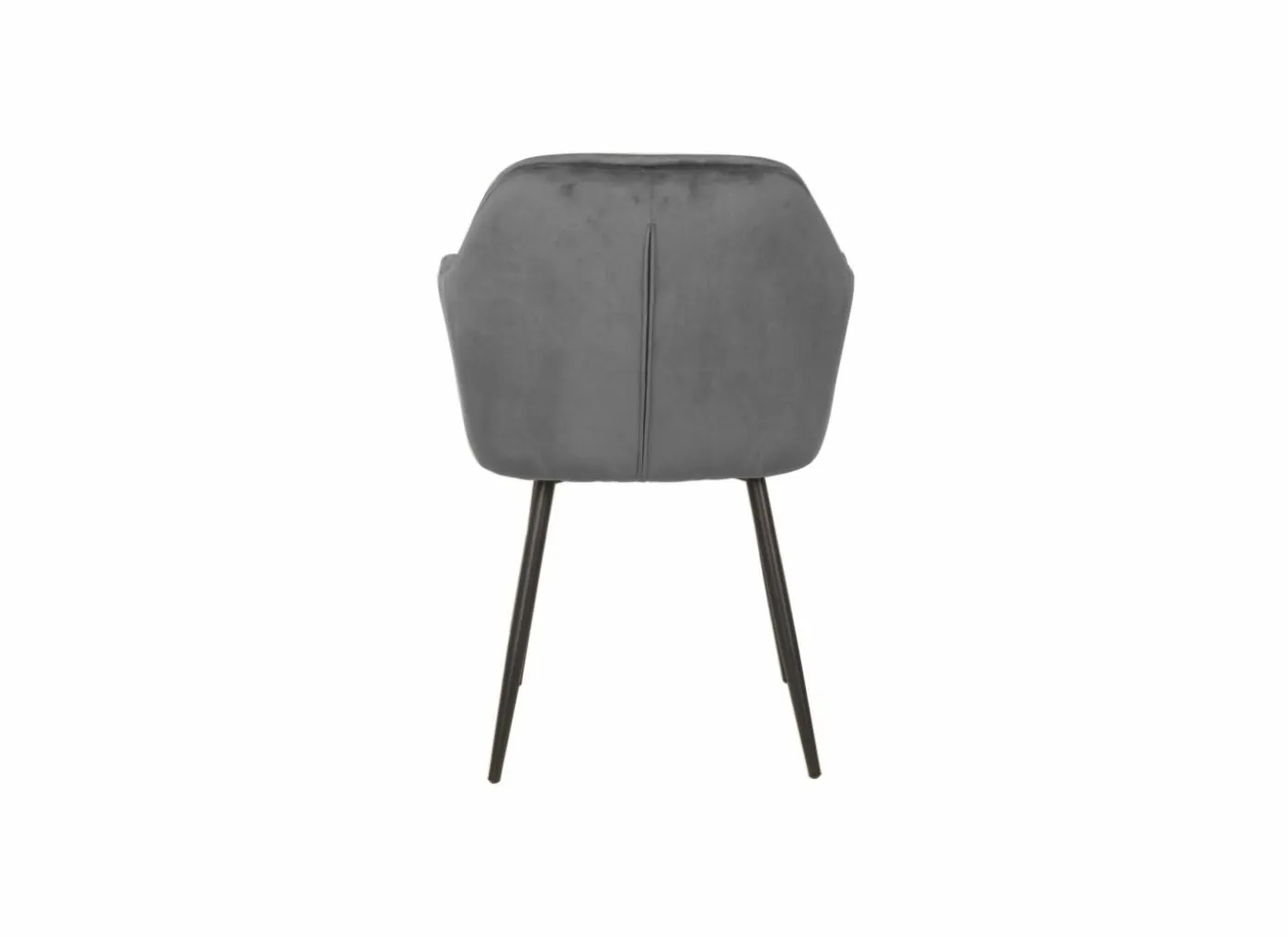 Stoel 58x60x82cm - polyestervezel - grijs