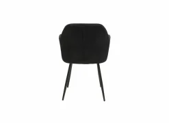 Stoel 58x60x82cm - polyestervezel - zwart