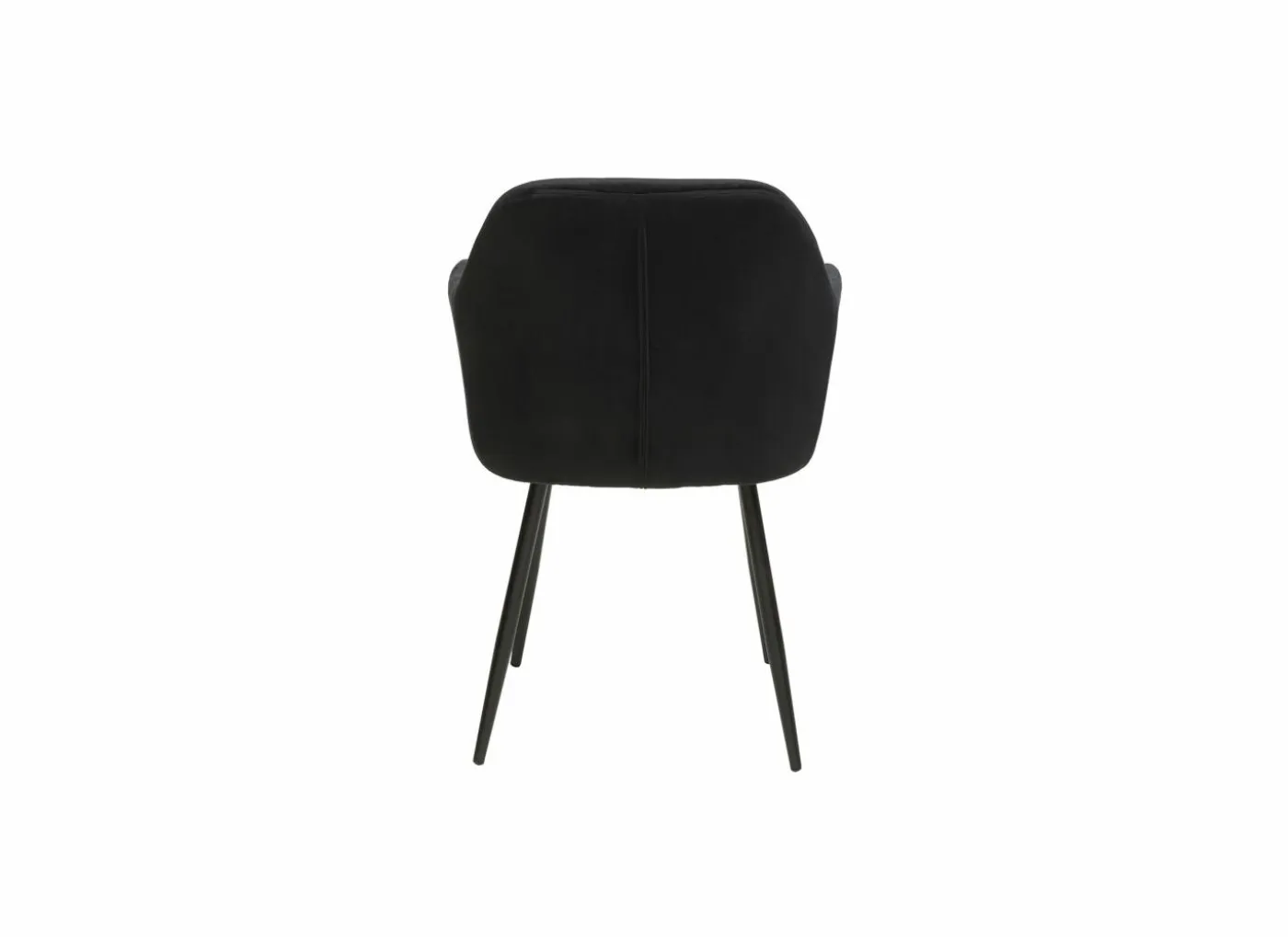 Stoel 58x60x82cm - polyestervezel - zwart