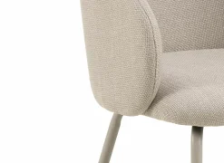 Stoel 55,5x55x79cm - stof - beige