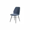Stoel 45x50x91cm - stof - blauw
