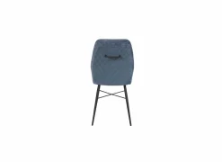 Stoel 45x50x91cm - stof - blauw