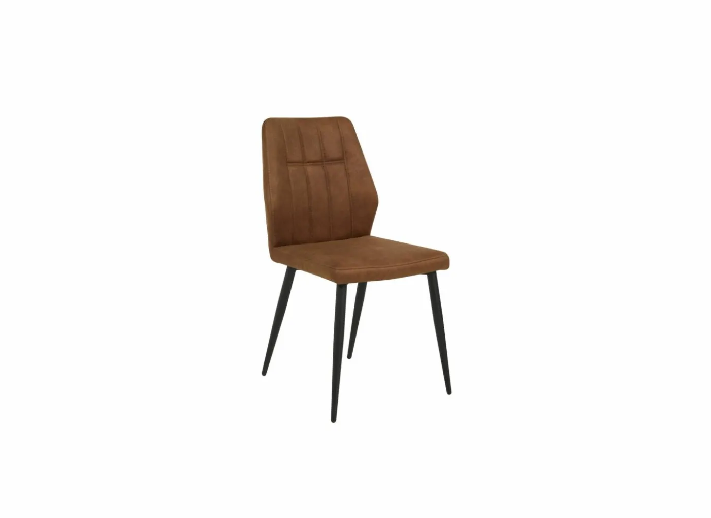 Stoel 47x55x89cm - stof - cognac