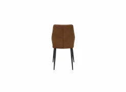 Stoel 47x55x89cm - stof - cognac