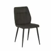 Stoel 47x55x89cm - stof - grijs
