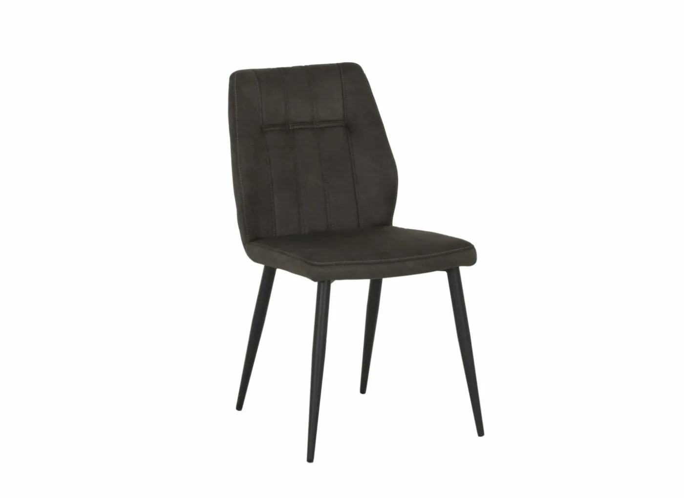 Stoel 47x55x89cm - stof - grijs
