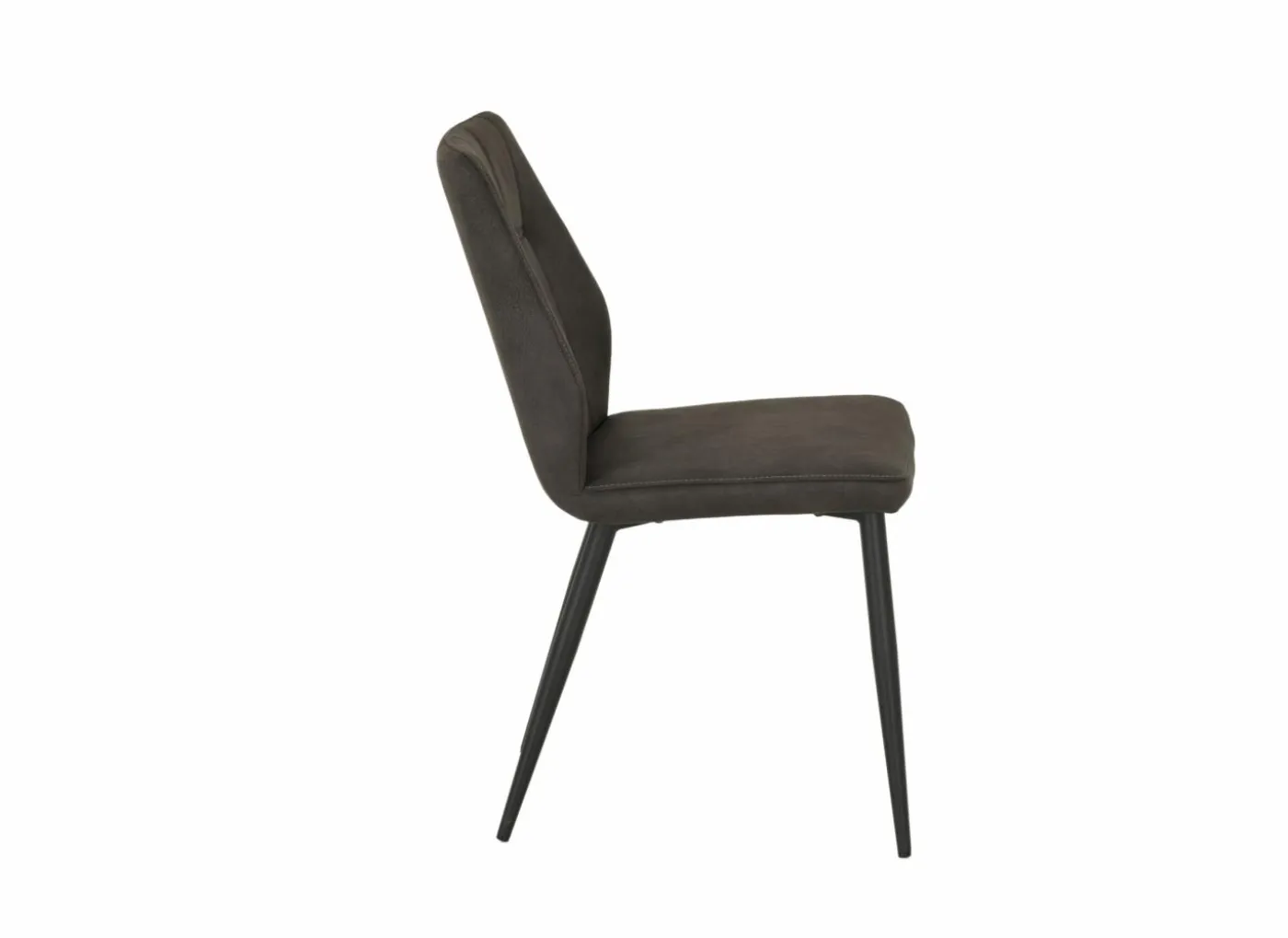 Stoel 47x55x89cm - stof - grijs