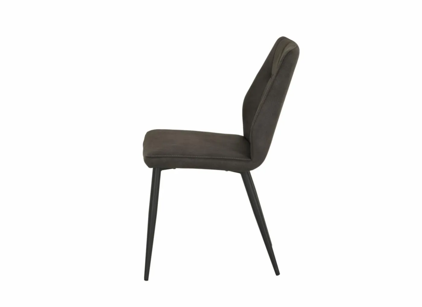 Stoel 47x55x89cm - stof - grijs