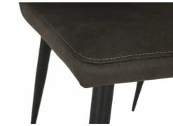 Stoel 47x55x89cm - stof - grijs