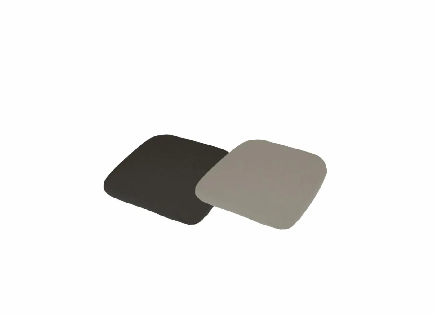 Stoelkussen Vega 43x43cm - katoen - carbon