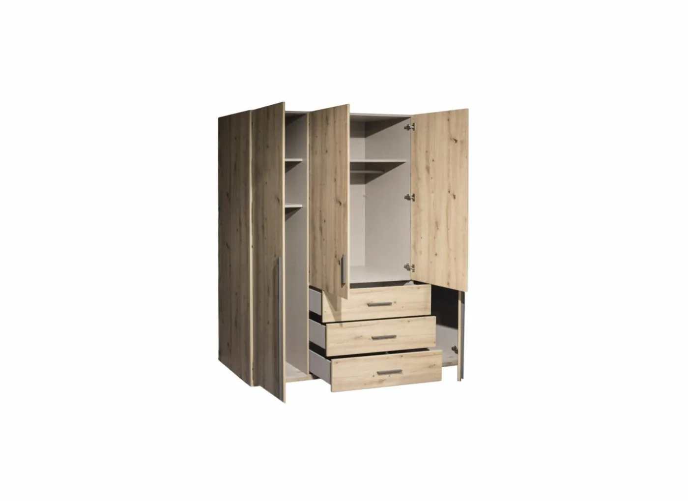 Systeemkast Orange 200cm - decor- artisanale eik