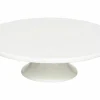 Taartschotel Nora Ø28x9cm - aardewerk - wit