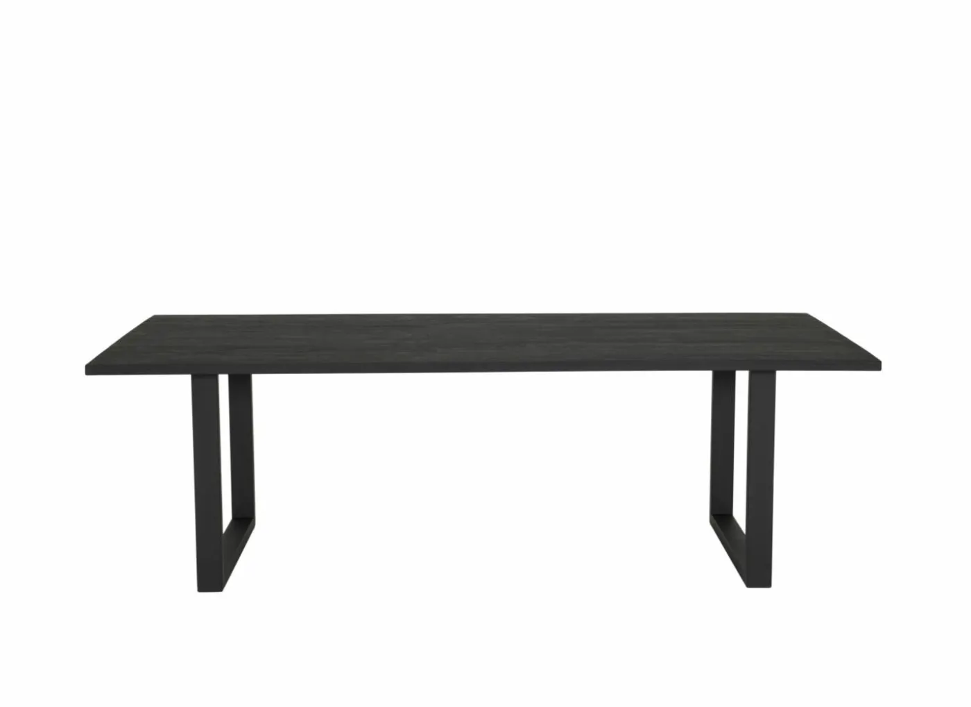 Tafel Aquilano 240x110cm - acacia massief & metaal - zwart