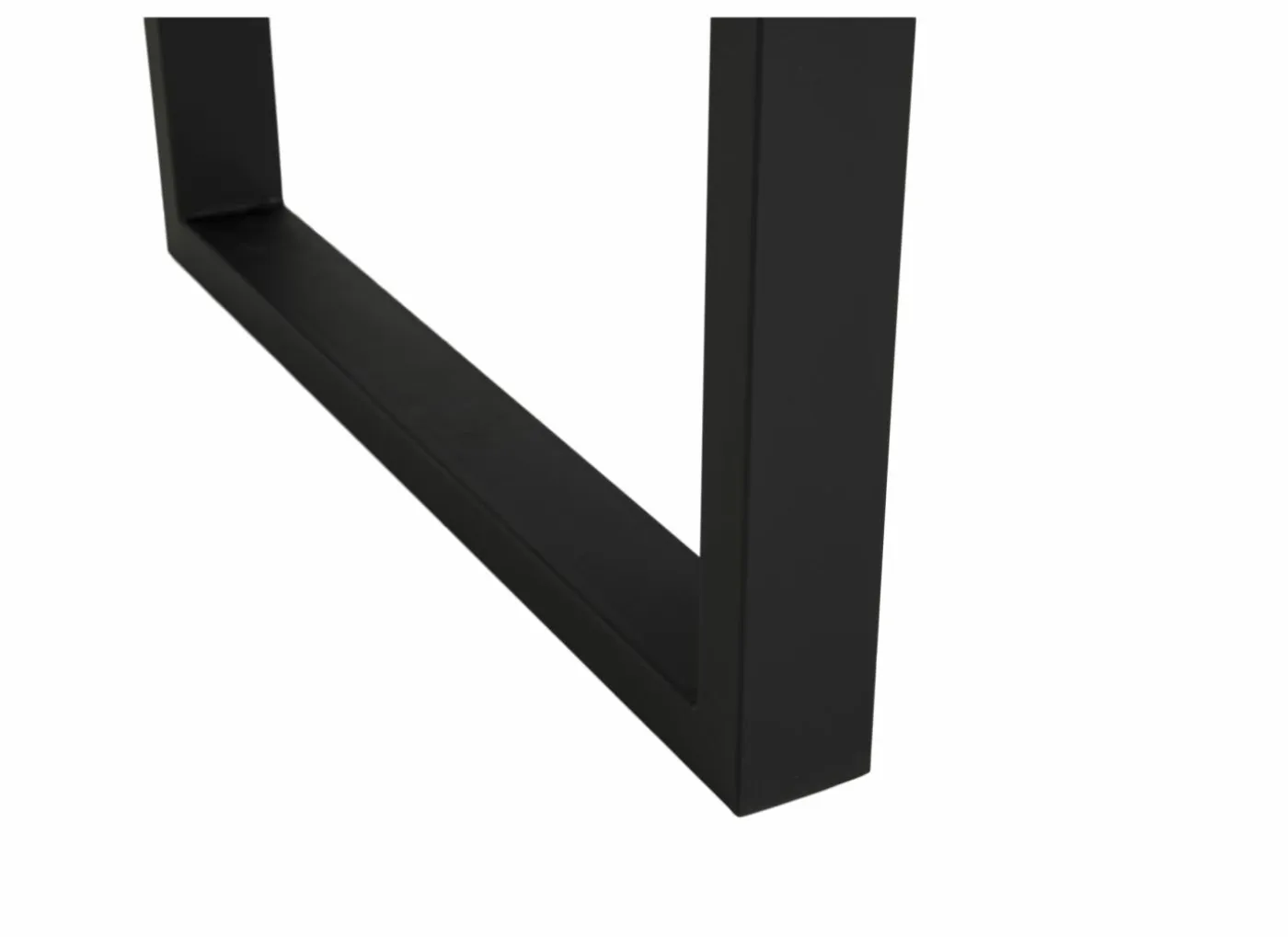 Tafel Aquilano 240x110cm - acacia massief & metaal - zwart