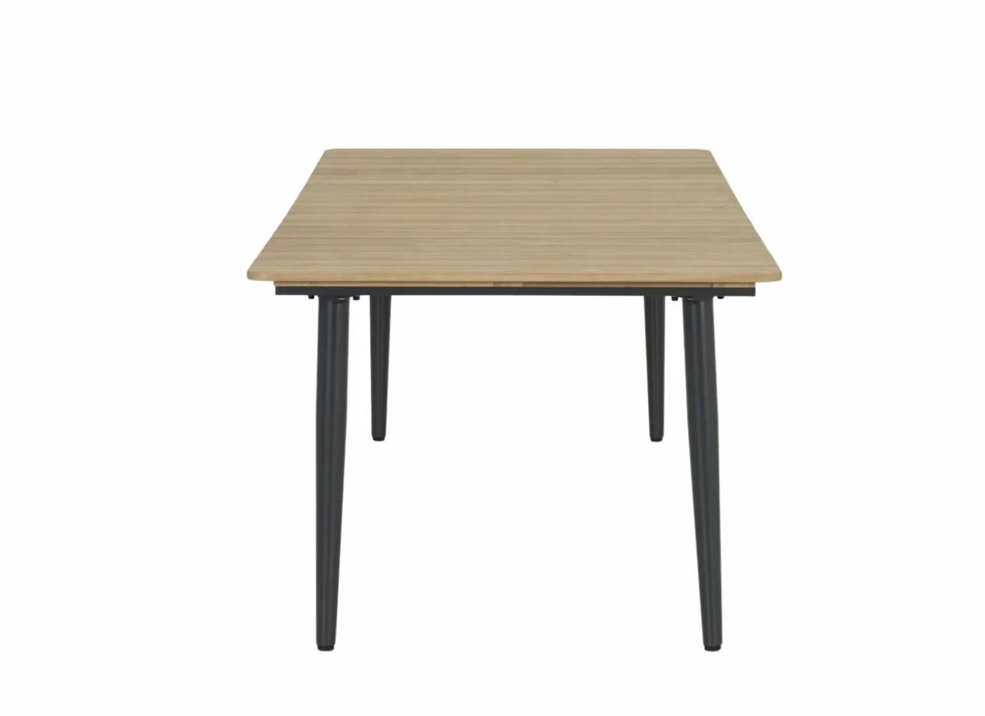 Tafel Brisk 220x100cm - teak massief & aluminium - naturel