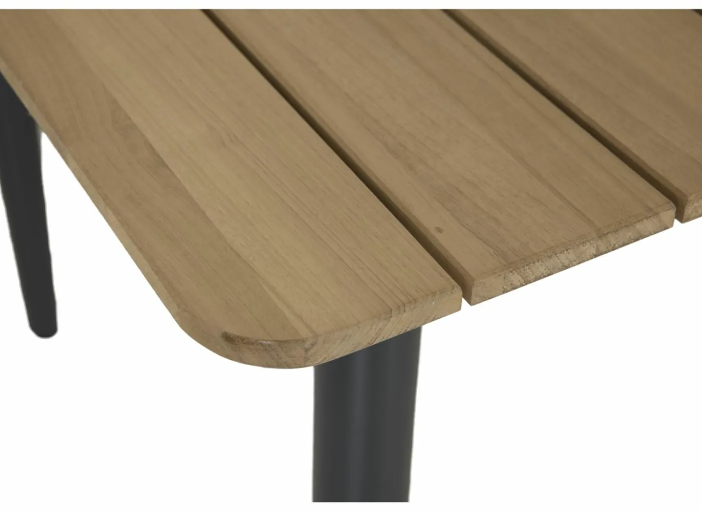 Tafel Brisk 220x100cm - teak massief & aluminium - naturel