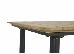 Tafel Brisk 220x100cm - teak massief & aluminium - naturel