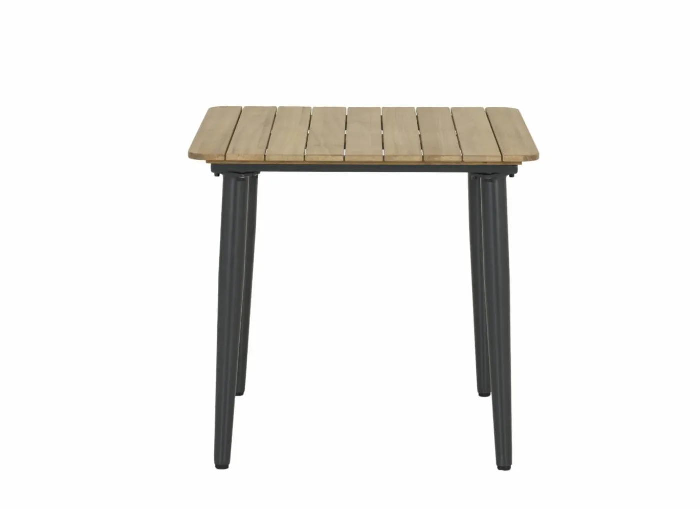Tafel Brisk 80x80cm - teak massief & aluminium - naturel