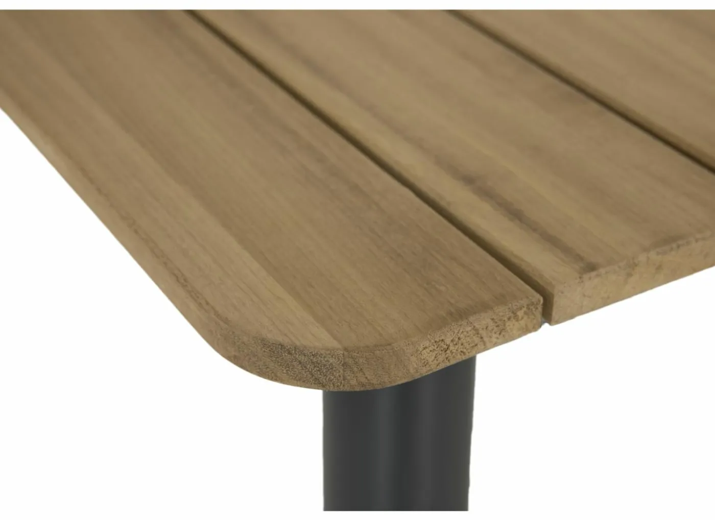 Tafel Brisk 80x80cm - teak massief & aluminium - naturel
