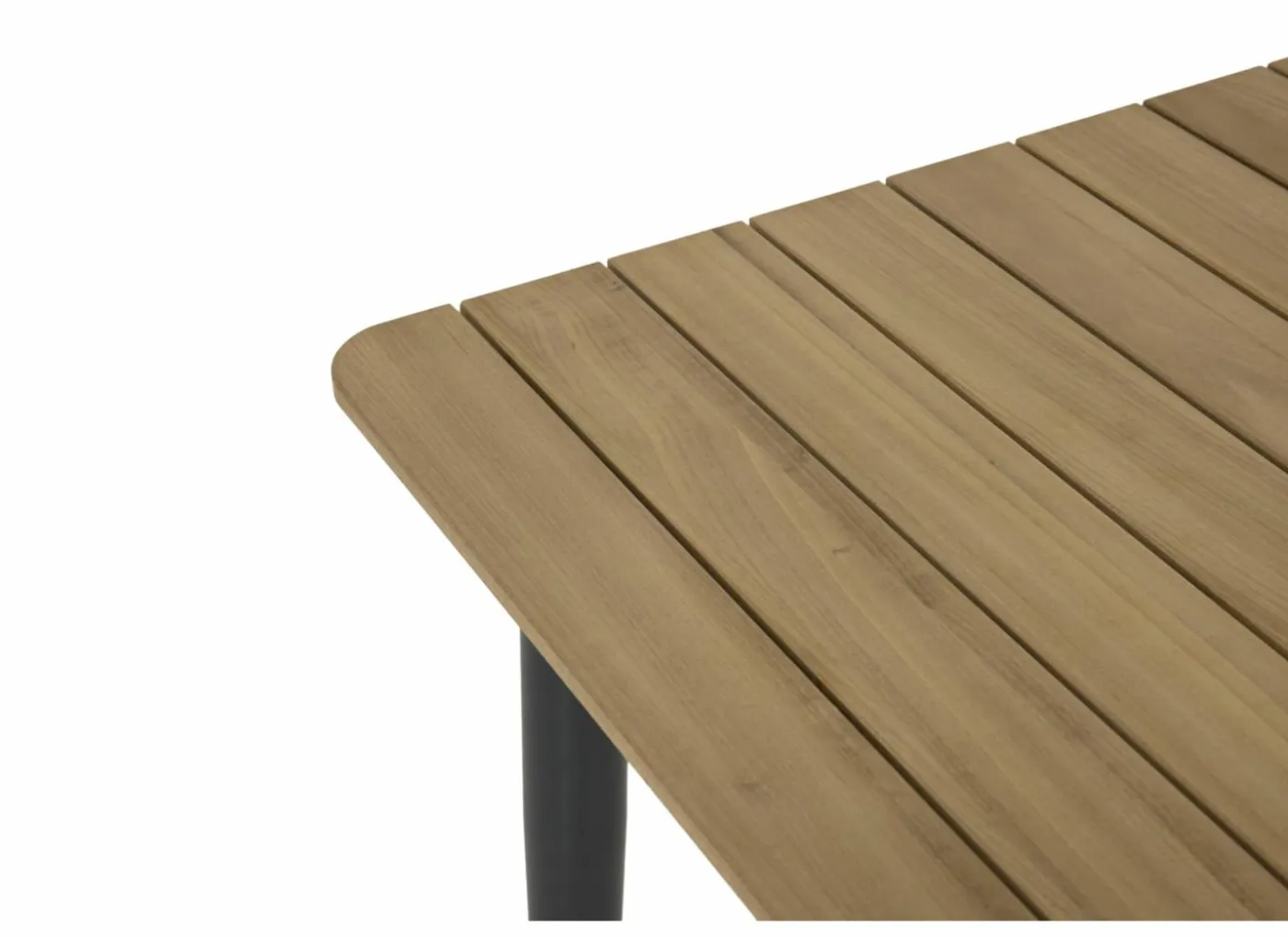 Tafel Brisk 80x80cm - teak massief & aluminium - naturel