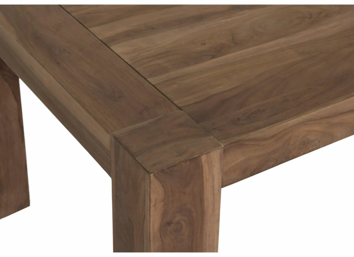 Tafel Carbone 140x140cm - sheesham massief - naturel