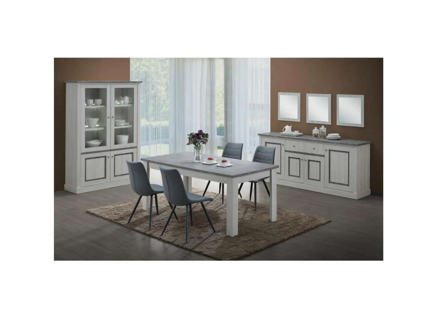 Tafel Emma 170/220x100cm - meubelplaat - light oak