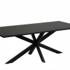 Tafel Faro 170x95cm - melamine - structuur zwart