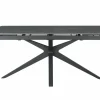 Tafel Hannibal 180/260x90cm - keramiek - zwart