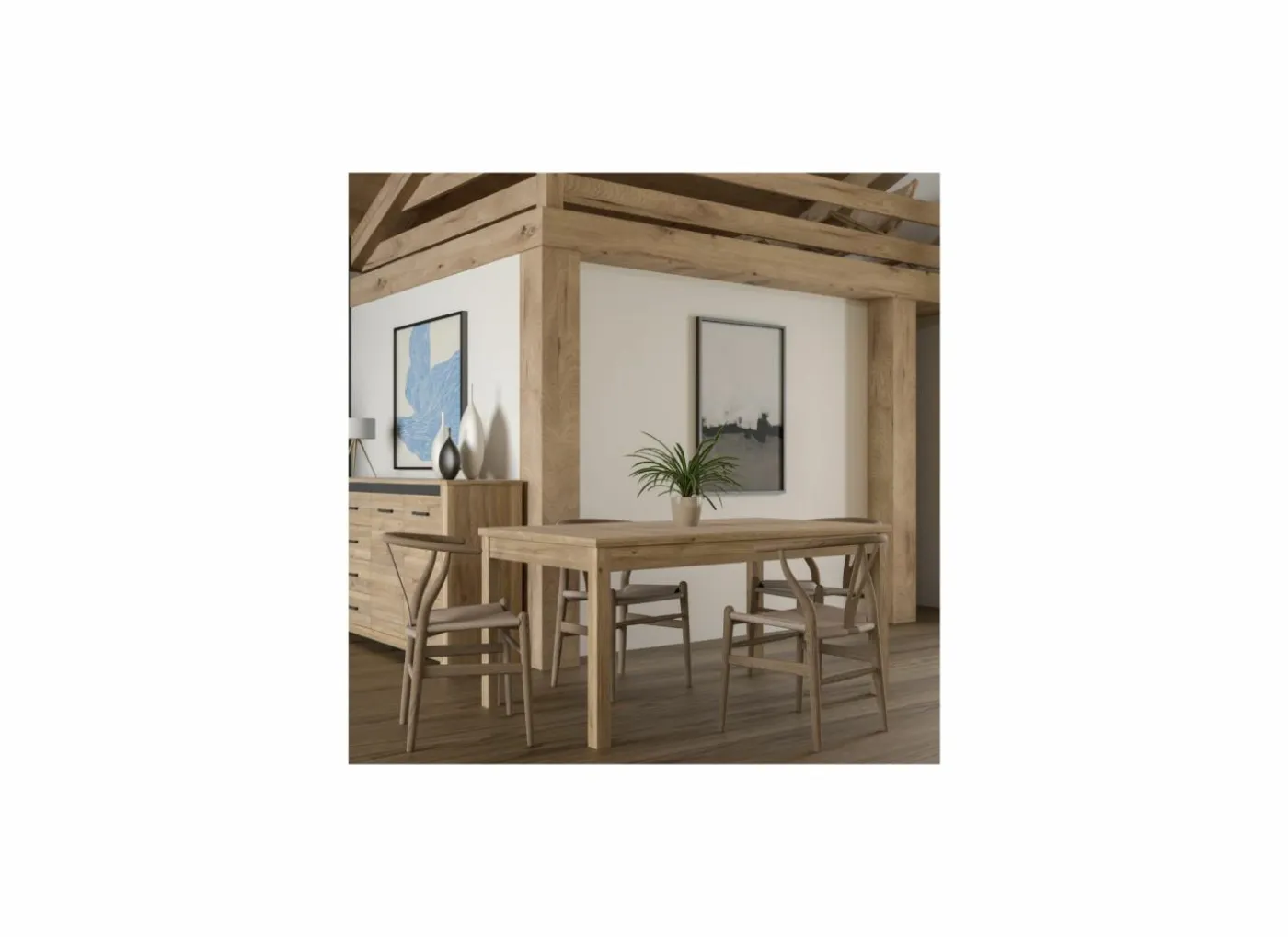 Tafel Killarney 160-207x90xH77cm - decor - mauvella oak
