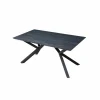Tafel Rhine 160/220x90cm - melamine - zwart