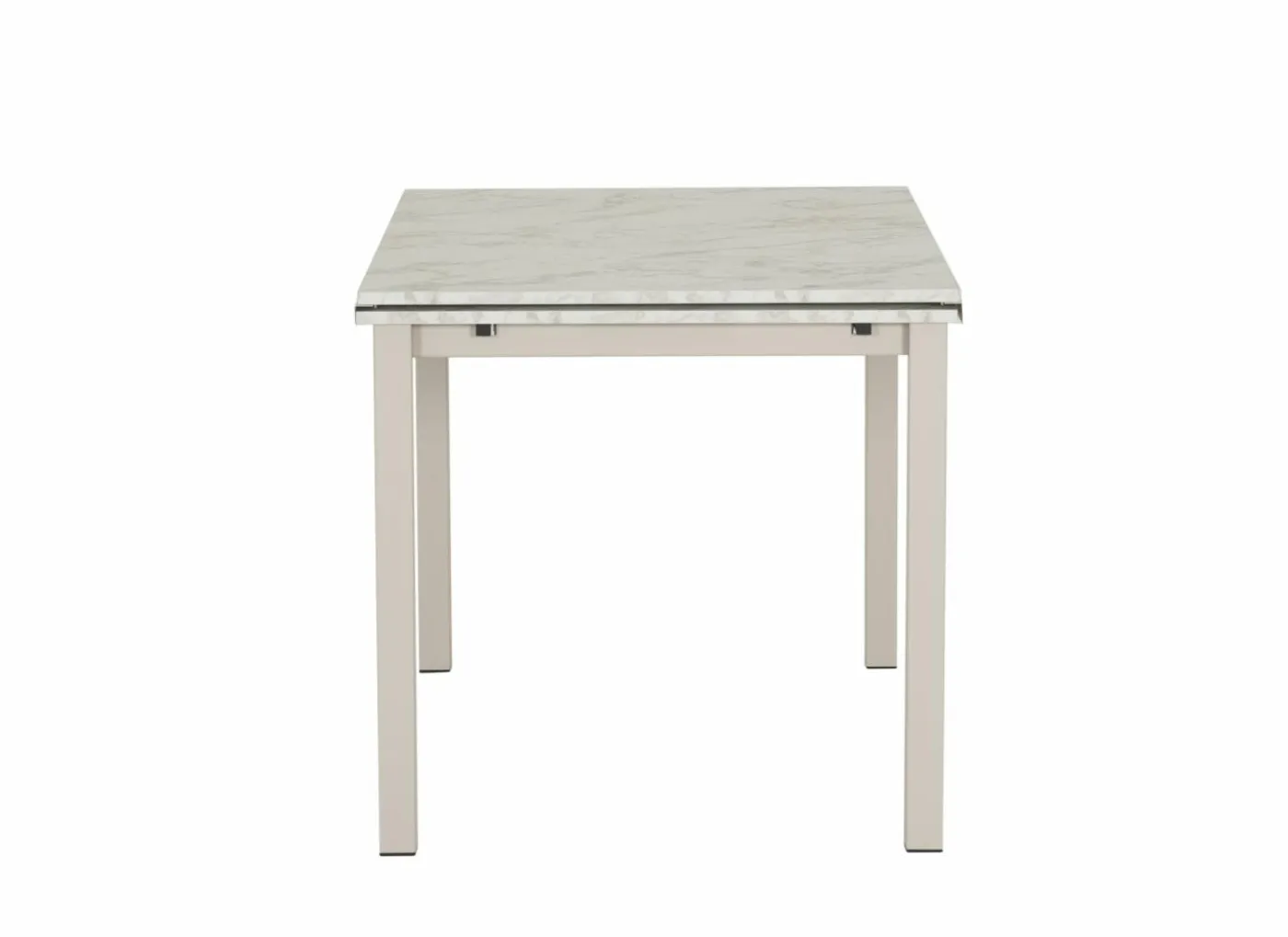Tafel Vienna 120/200x80cm - decor - carrara creamy
