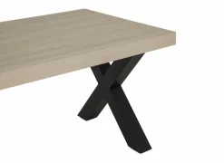 Tafel 226x100cm - decor - natuurlijke olm
