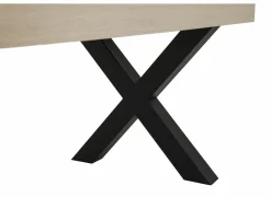 Tafel 226x100cm - decor - natuurlijke olm