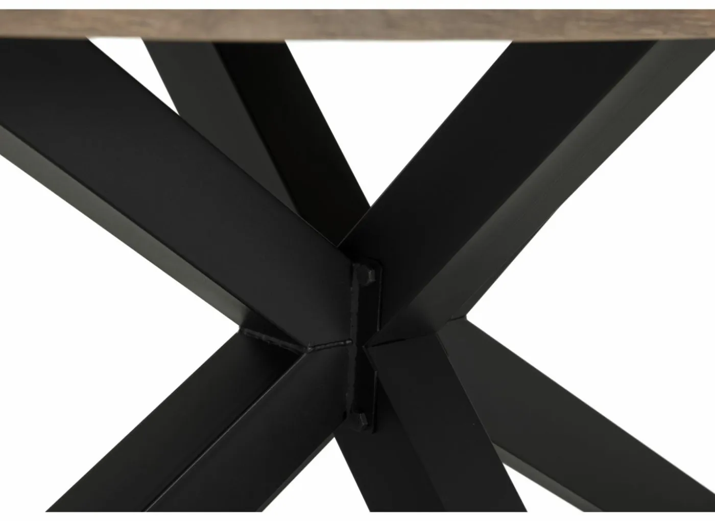 Tafel 260x130cm - decor - old teak & matt black