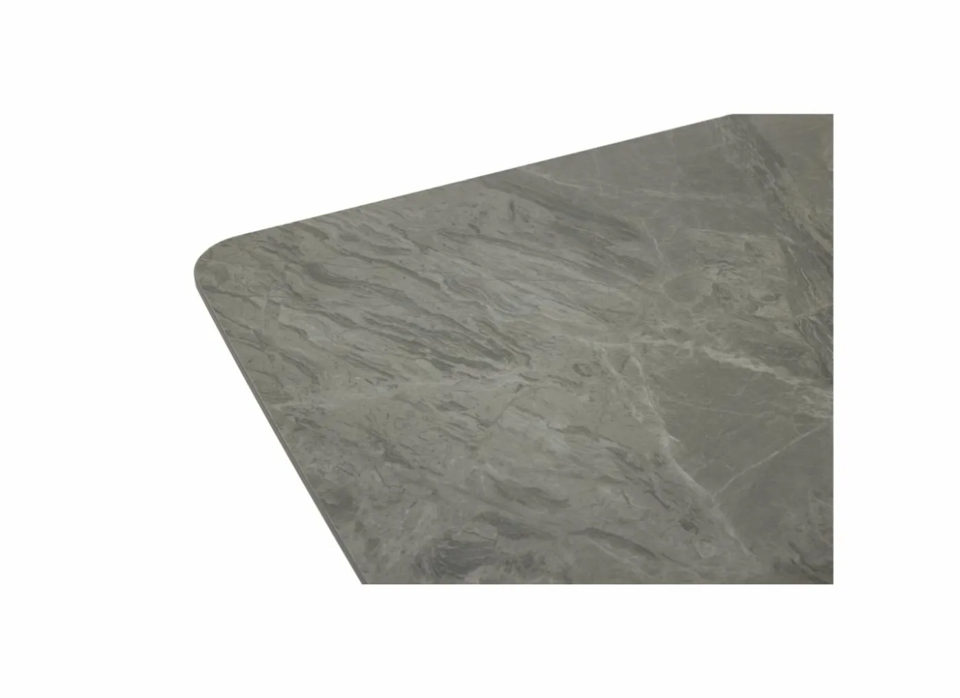 Tafel Zins 160x90cm - metaal - glossy Italian grey