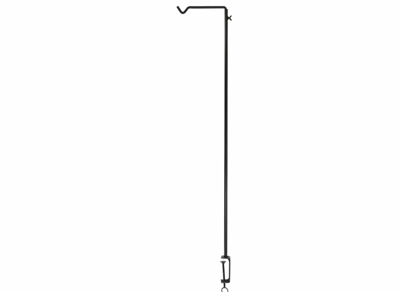 Tafelhaak 22,2x3,6x112,2cm - staal - zwart