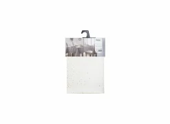 Tafelkleed Gouden stippen 140x360cm - polyester & katoen - wit