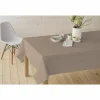 Tafelkleed Nap D'Eco Ø180cm - polyester & katoen - beige & bruin