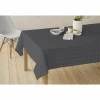 Tafelkleed Nap D'Eco Ø180cm - polyester & katoen - grijs