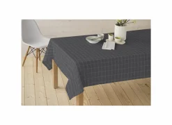 Tafelkleed Nap D'Eco Ø160cm - polyester & katoen - grijs