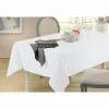 Tafelkleed 150x350cm - polyester & katoen - wit
