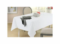 Tafelkleed 200x200cm - polyester & katoen - wit