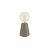 Tafellamp ASBY E27 H10cm hout donkerbruin