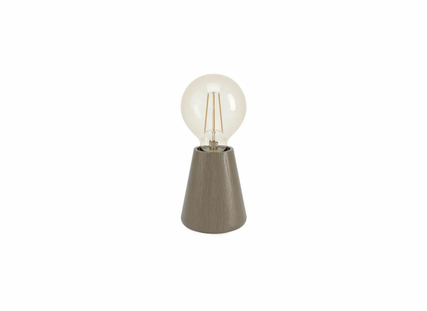 Tafellamp ASBY E27 H10cm hout donkerbruin