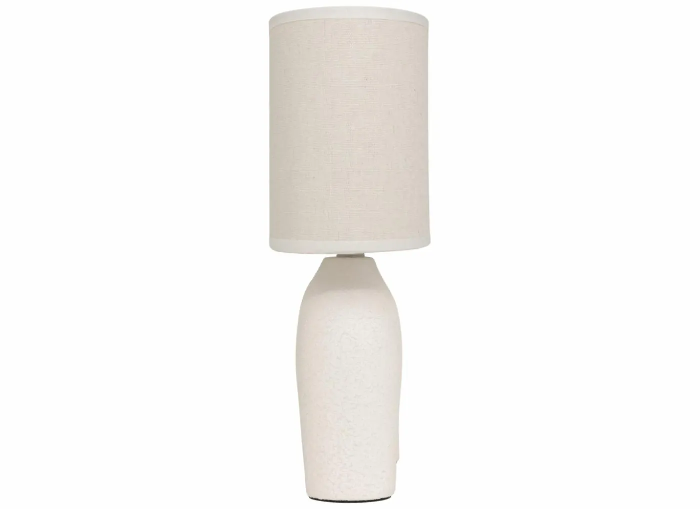 Tafellamp Gaby H31,5cm E14 - stoneware - wit