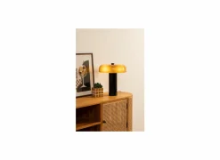 Tafellamp Jody E27 H27cm - glas & metaal - amber