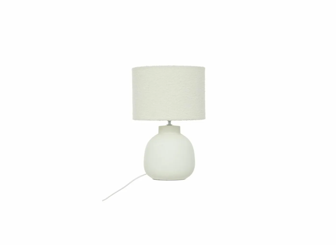 Tafellamp Lali E14 H43cm - dolomiet - wit